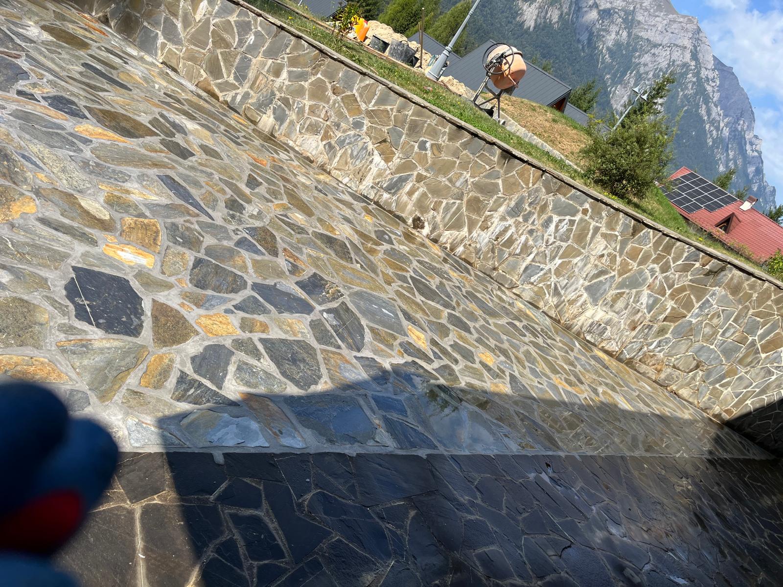 Zid decorativ cu priveliște montană